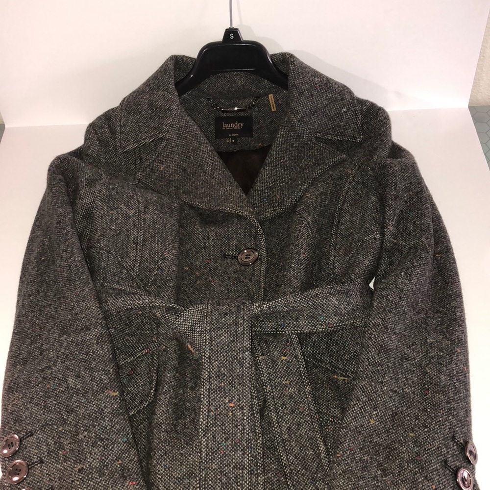 Laundry by Shelli Segal Wool Trenchcoat